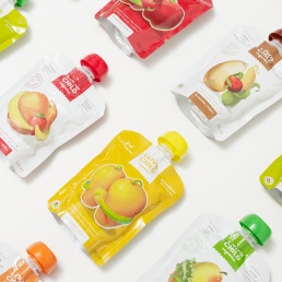 Creative packaging design for baby food brand Love Child